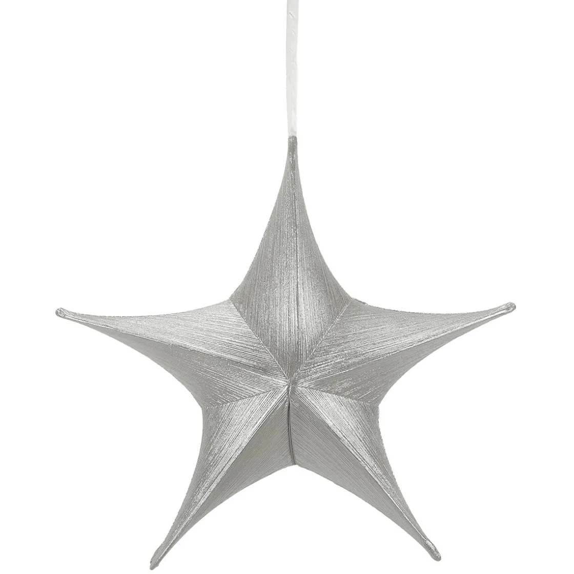 DecoWoerner Decoración Temática|Decoración Navideña Xxl>Estrella Plegable De Tela Decorativa En Metalizada Con Cremallera