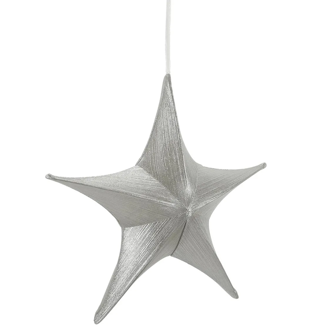 DecoWoerner Decoración Temática|Decoración Navideña Xxl>Estrella Plegable De Tela Decorativa En Metalizada Con Cremallera