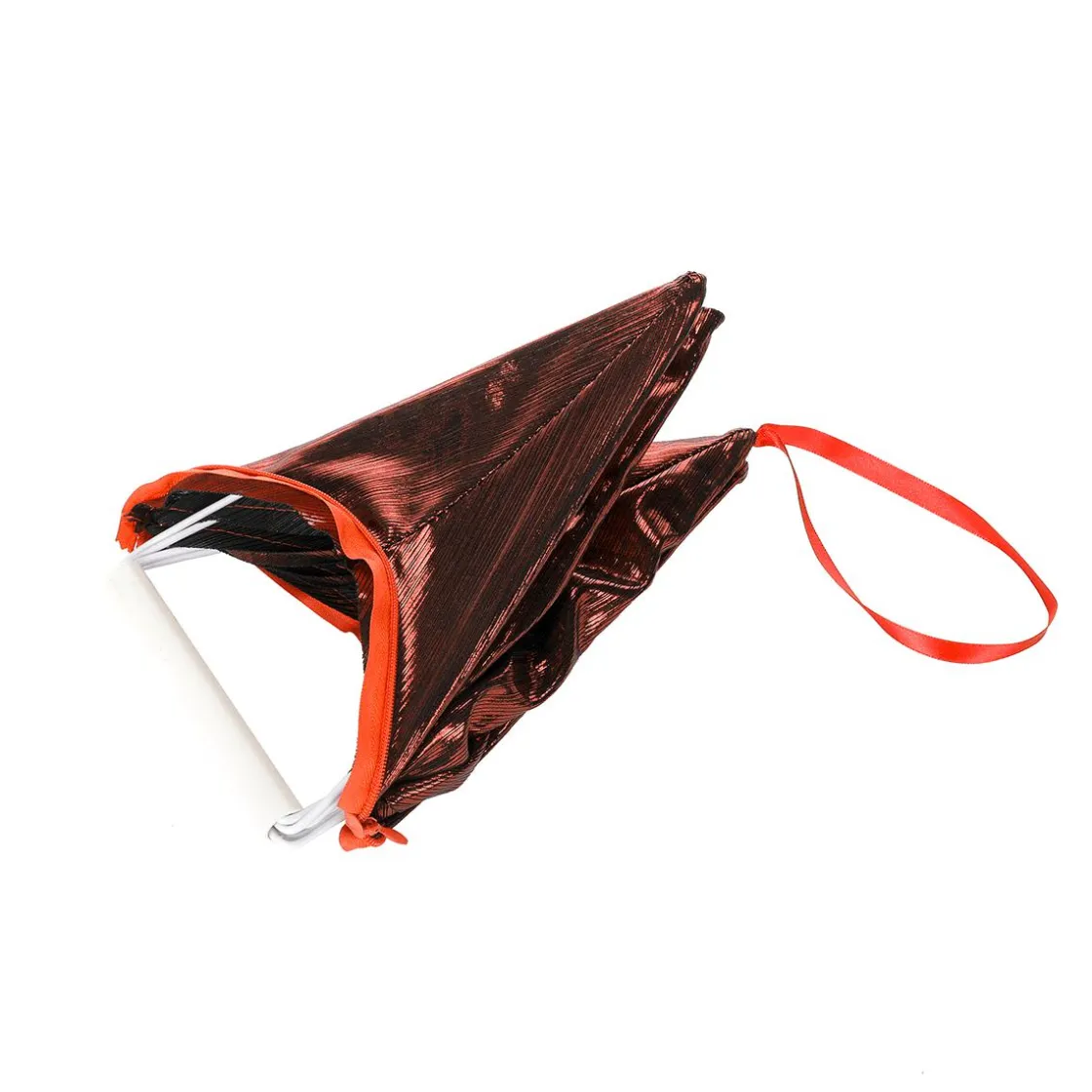 DecoWoerner Estrella De Navidad>Estrella Plegable De Tela Decorativa Rojo Burdeos Con Cremallera, 40 Cm
