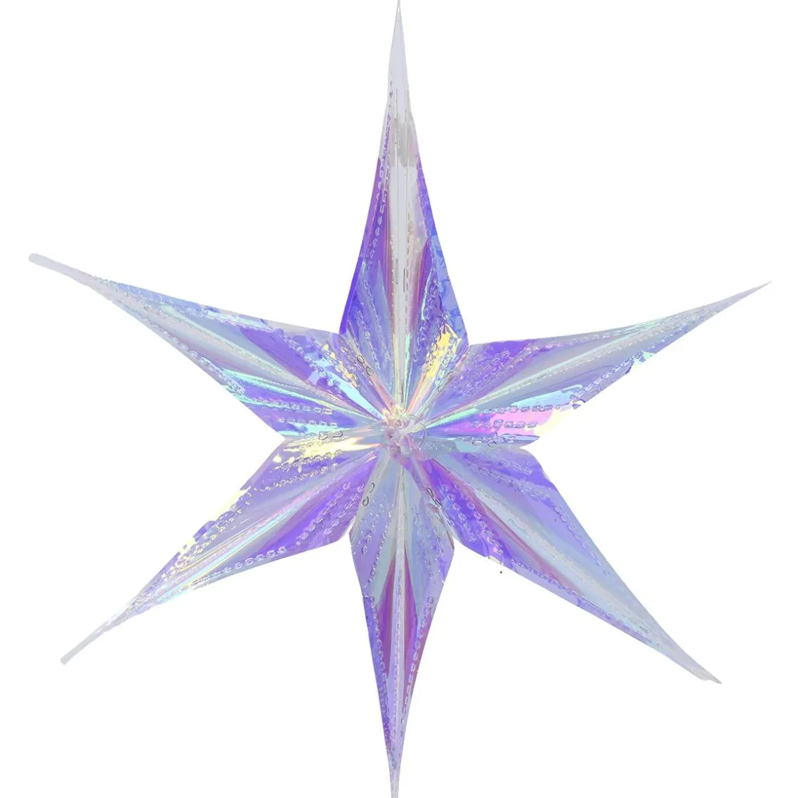 DecoWoerner Estrella De Navidad|Figuras De Navidad>Estrella Plegable Decorativa De Plástico Iridiscente