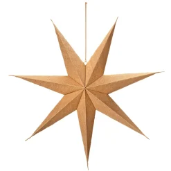DecoWoerner Estrella De Navidad>Estrella Plegable Recubierta De Yute 75 Cm