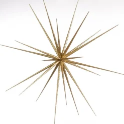 DecoWoerner Estrella De Navidad>Estrella Sputnik, Color Dorado, Ø 60 Cm