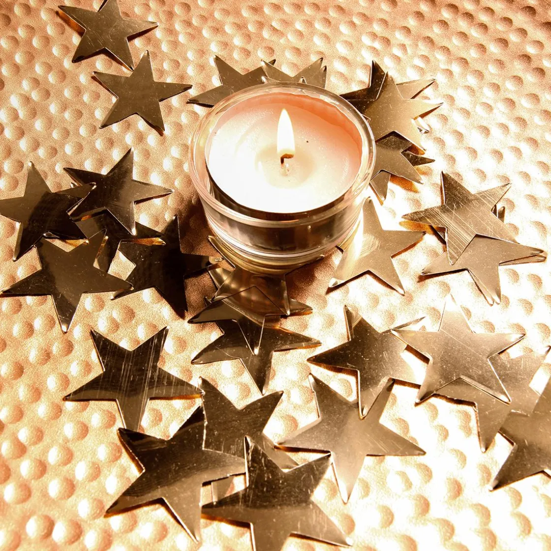 DecoWoerner Decoración Dispersa|Estrella De Navidad>Estrellas Decorativas Para Dispersar , Ø 10 Cm, 25 Piezas