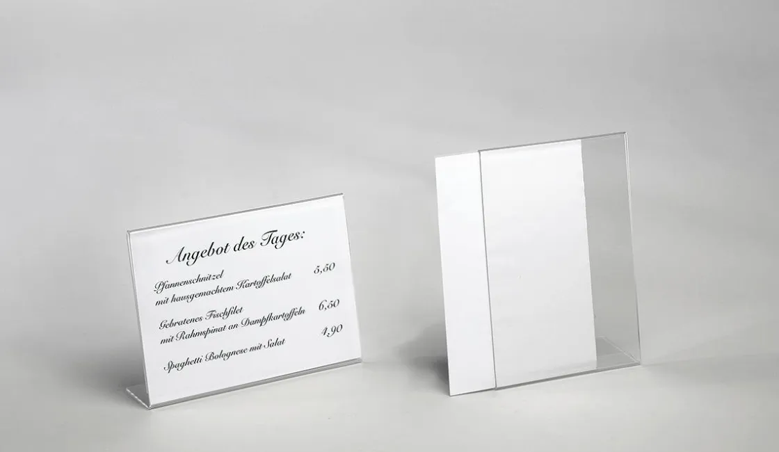DecoWoerner Carteles Y Señalización|Expositores Para Tiendas>Expositor De Mesa, DIN A5, Formato Vertical