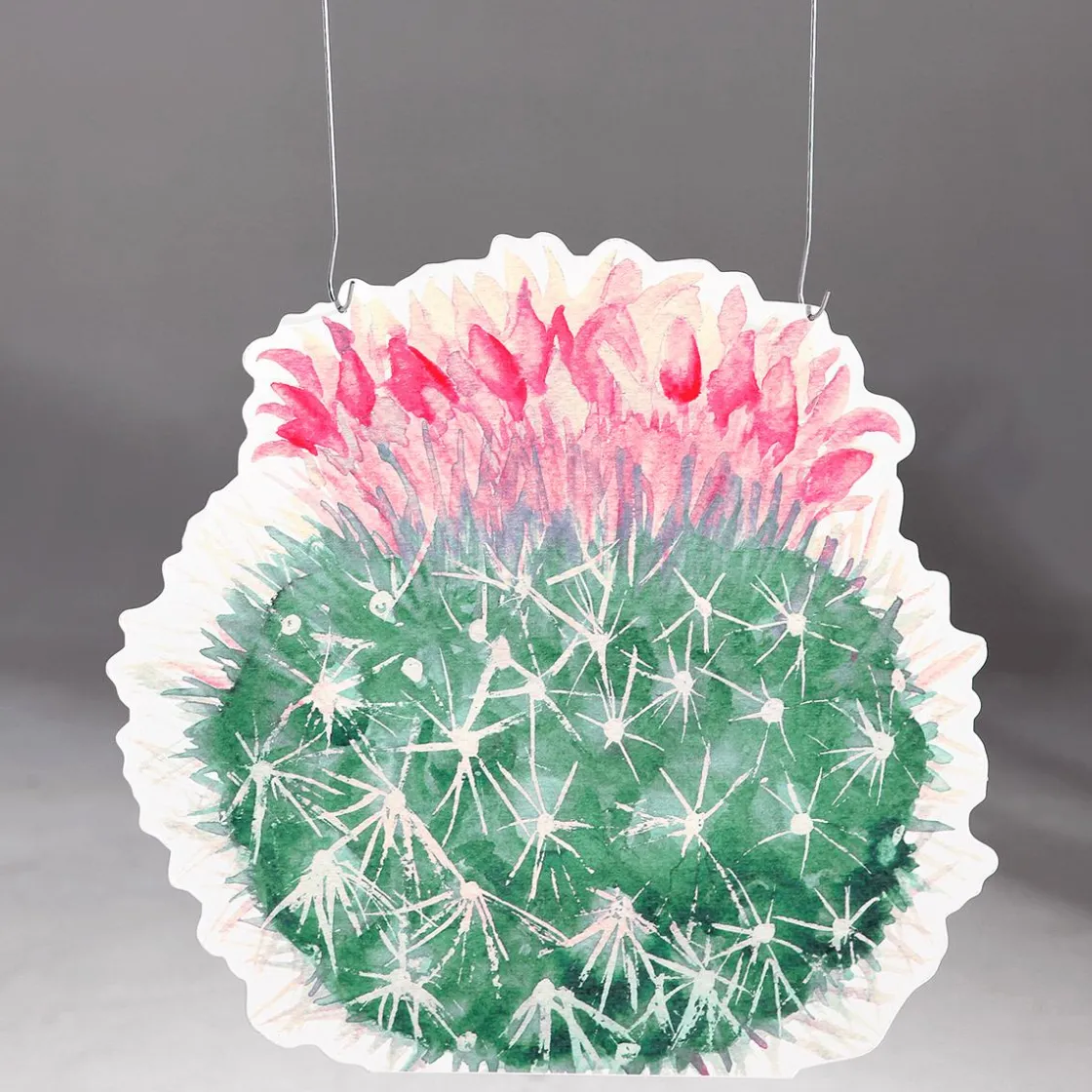DecoWoerner Decoración De Verano>Expositor Para Colgar "Echinocactus" Fucsia