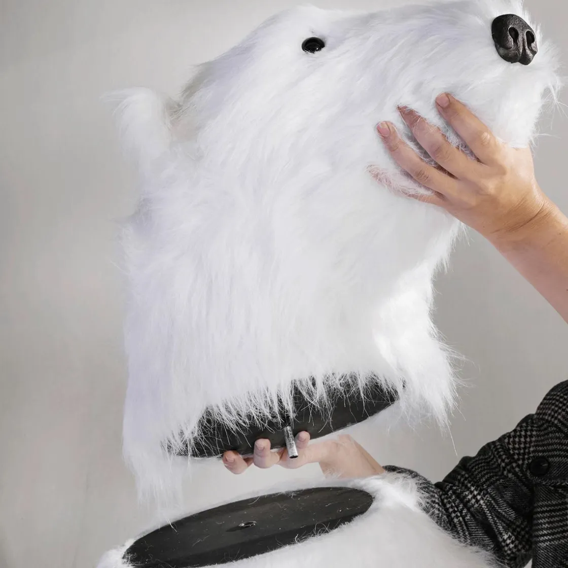 DecoWoerner Decoración De Animales|Decoración De Invierno>Figura Animal De Tamaño Natural Oso Polar, Altura: 190 Cm
