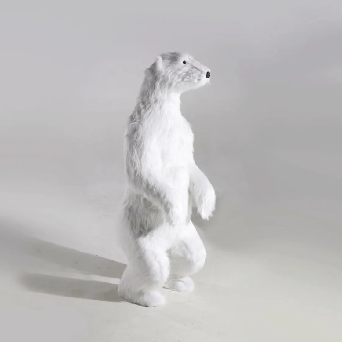 DecoWoerner Decoración De Animales|Decoración De Invierno>Figura Animal De Tamaño Natural Oso Polar, Altura: 190 Cm