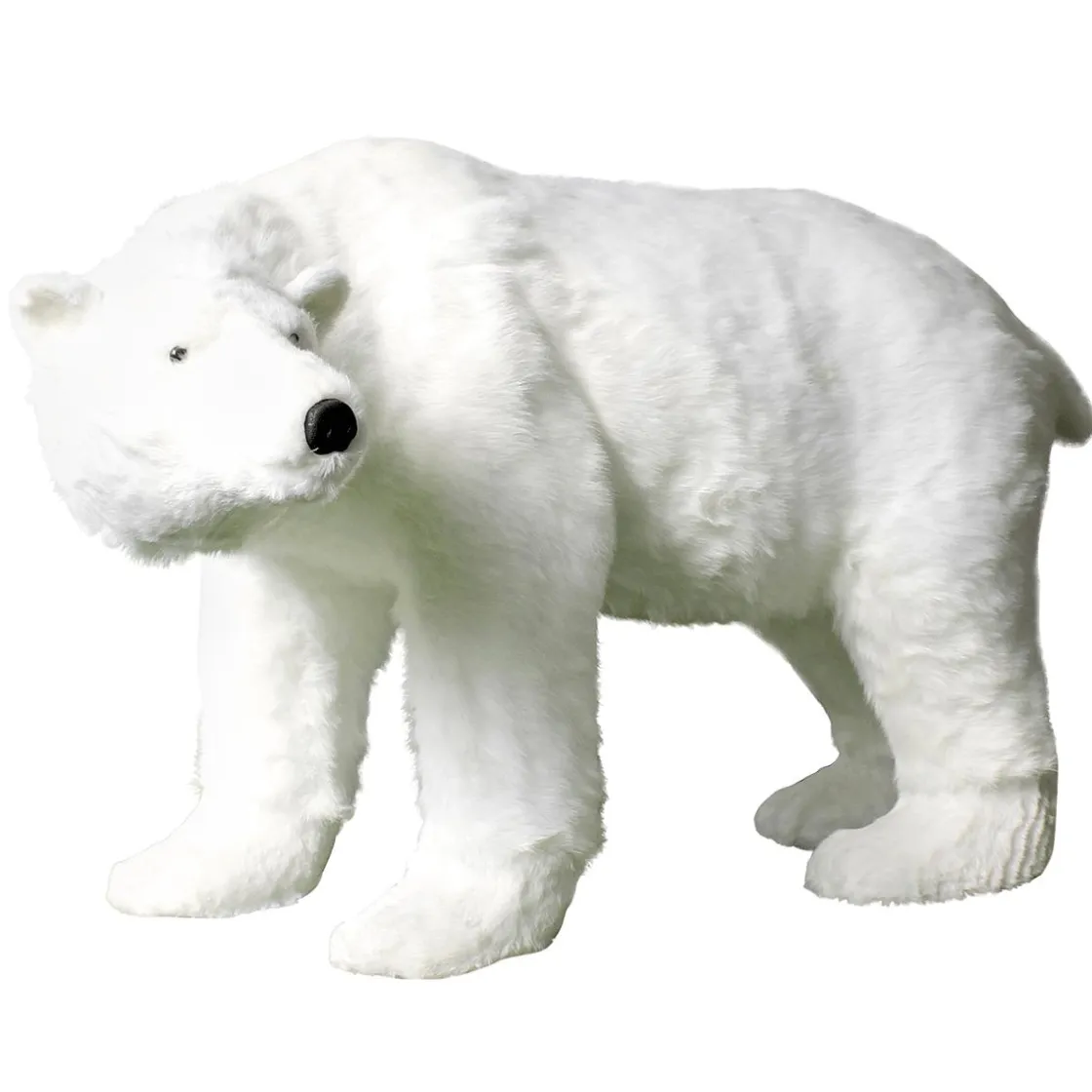 DecoWoerner Decoración De Animales|Decoración De Invierno>Figura Animal De Tamaño Natural Oso Polar, Altura: 90cm