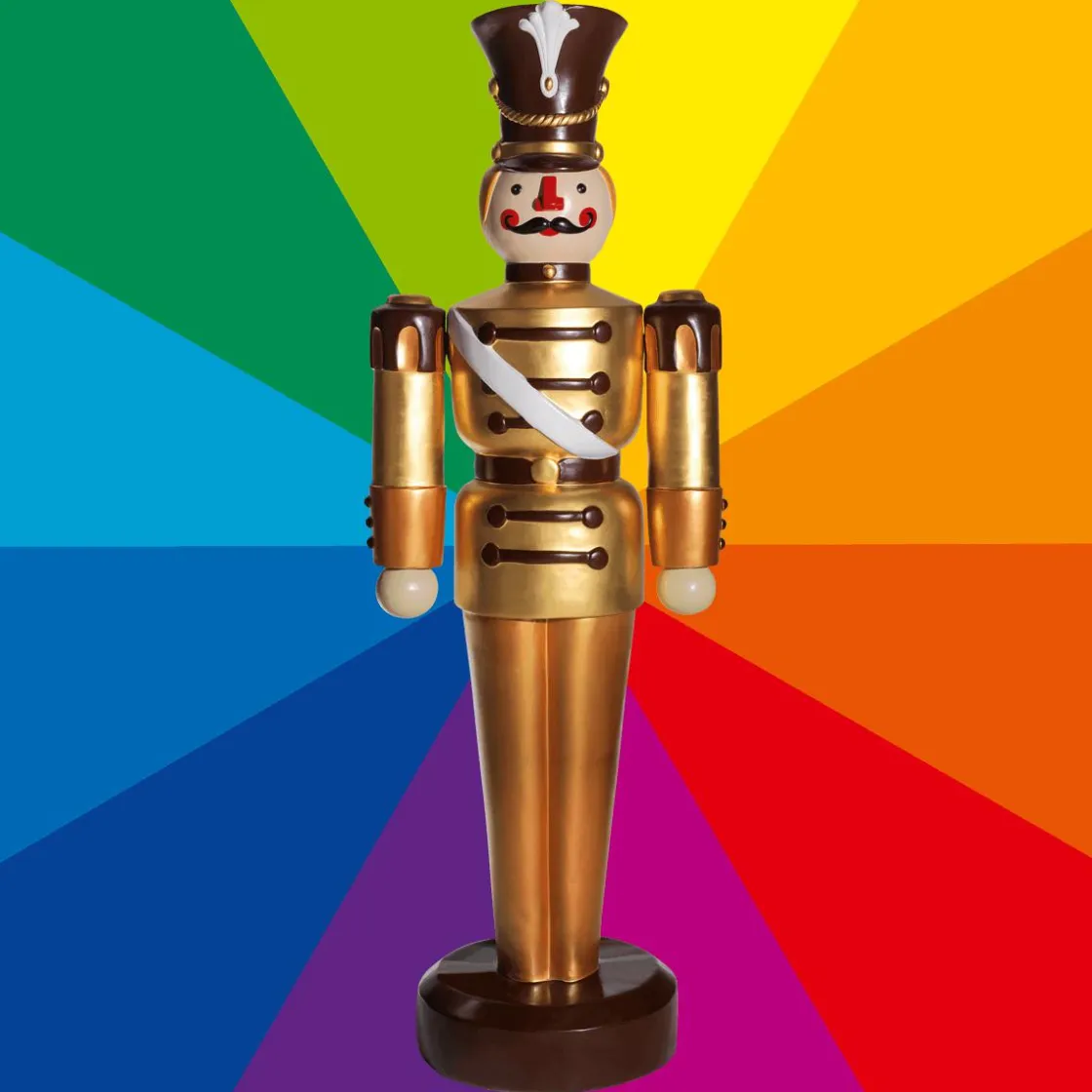 DecoWoerner Decoración Navideña Xxl>Figura De Soldado, 185 Cm