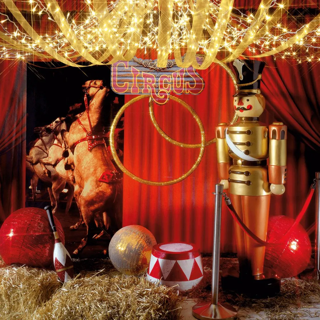 DecoWoerner Decoración Navideña Xxl|Figuras De Navidad>Figura De Soldado 185 Cm, Dorada-, Totalmente De Plástico