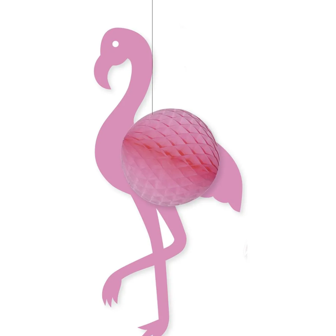 DecoWoerner Decoración De Animales|Decoración De Verano>Flamenco De Papel De Nido De Abeja 68 Cm