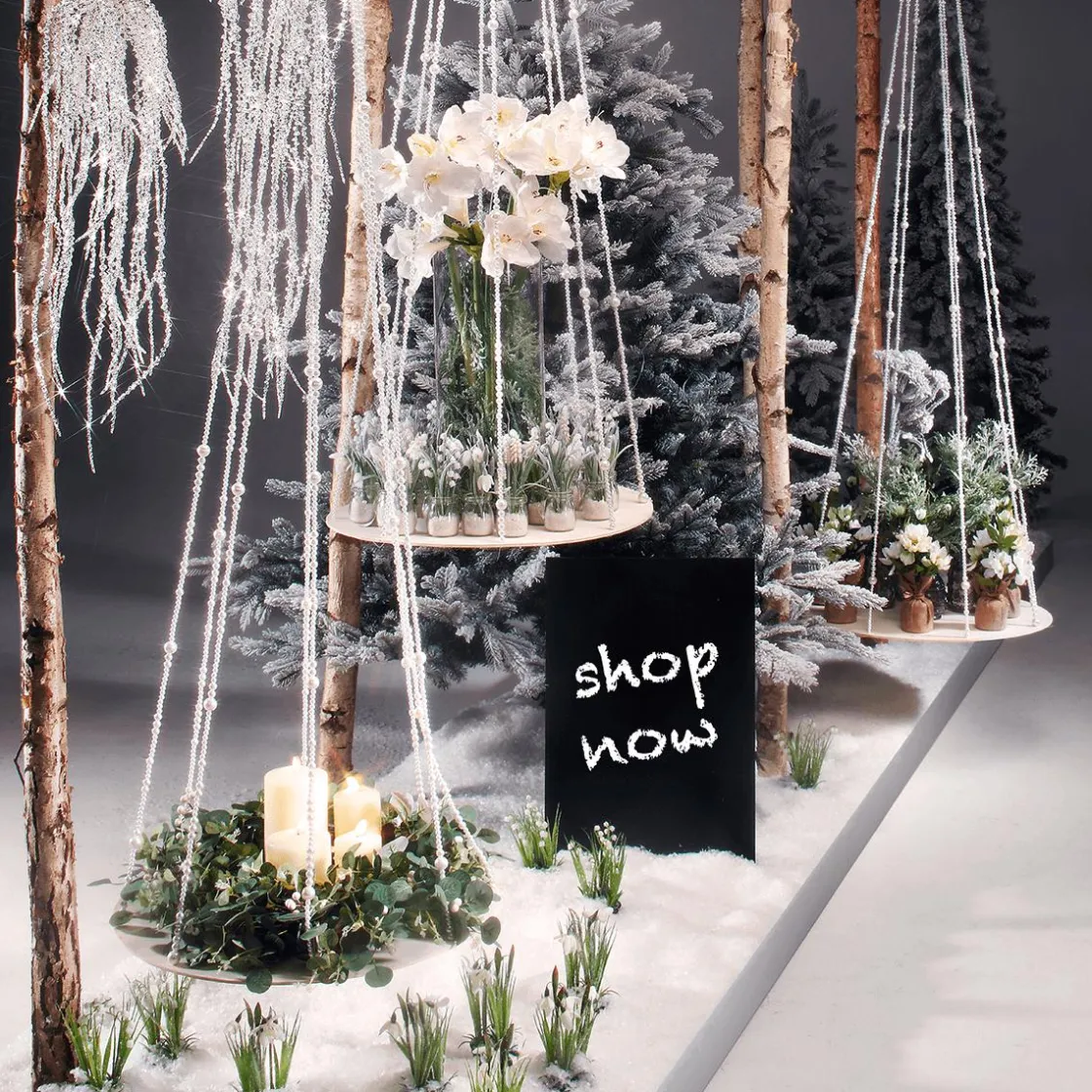 DecoWoerner Decoración De Primavera|Flores Artificiales>Flor Artificial Campanilla De Invierno En Maceta, 20 Cm De Altura