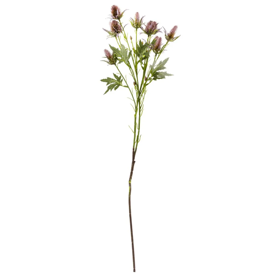 DecoWoerner Decoración De Otoño|Flores Artificiales>Flor Artificial Rama De Cardo Púrpura, 68 Cm De Largo