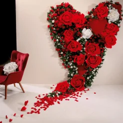 DecoWoerner Decoración Temática|Cabezas De Flores Artificiales>Flor Del Rosal XL Artificial, Ø 40 Cm, Color