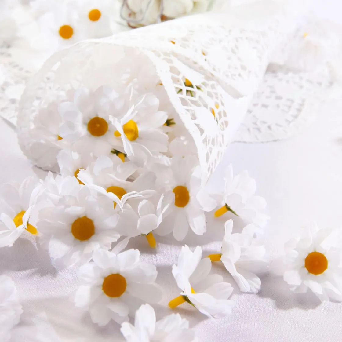 DecoWoerner Decoración Dispersa|Decoración De Primavera>Flores De Margaritas Decorativas, 72 Piezas