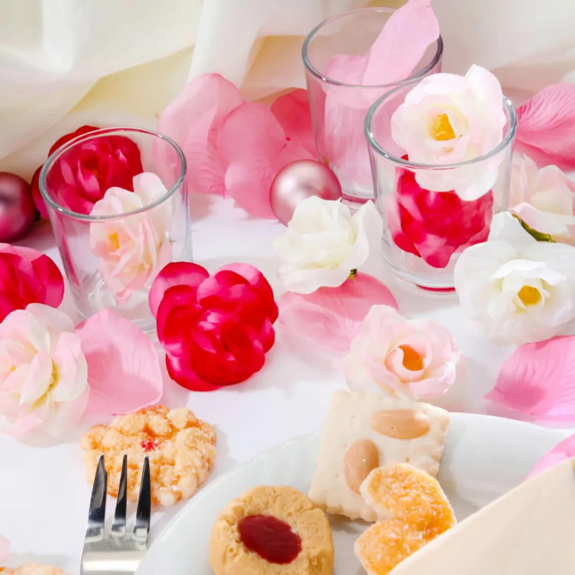 DecoWoerner Decoración Dispersa|Decoración Temática>Flores De Rosas Decorativas Ø 4 Cm