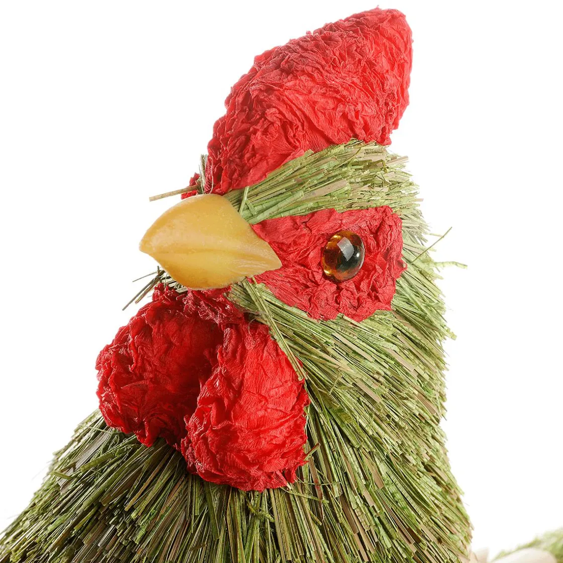 DecoWoerner Decoración De Animales|Decoración De Pascua>Gallo Decorativo De 21 Cm De Altura