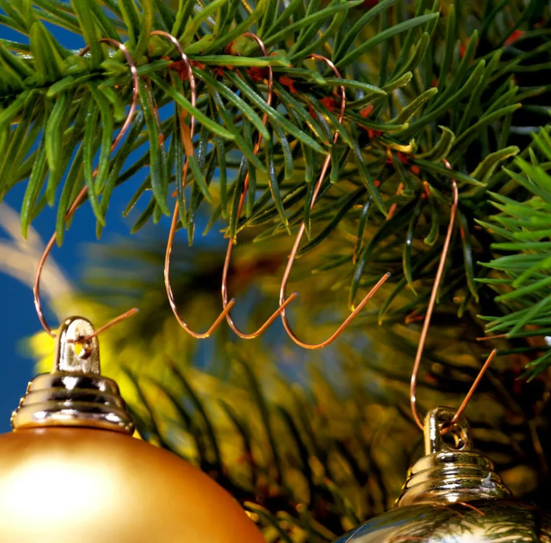 DecoWoerner Bolas De Navidad>Ganchos Para Bolas De Navidad Cobre, 100 Piezas
