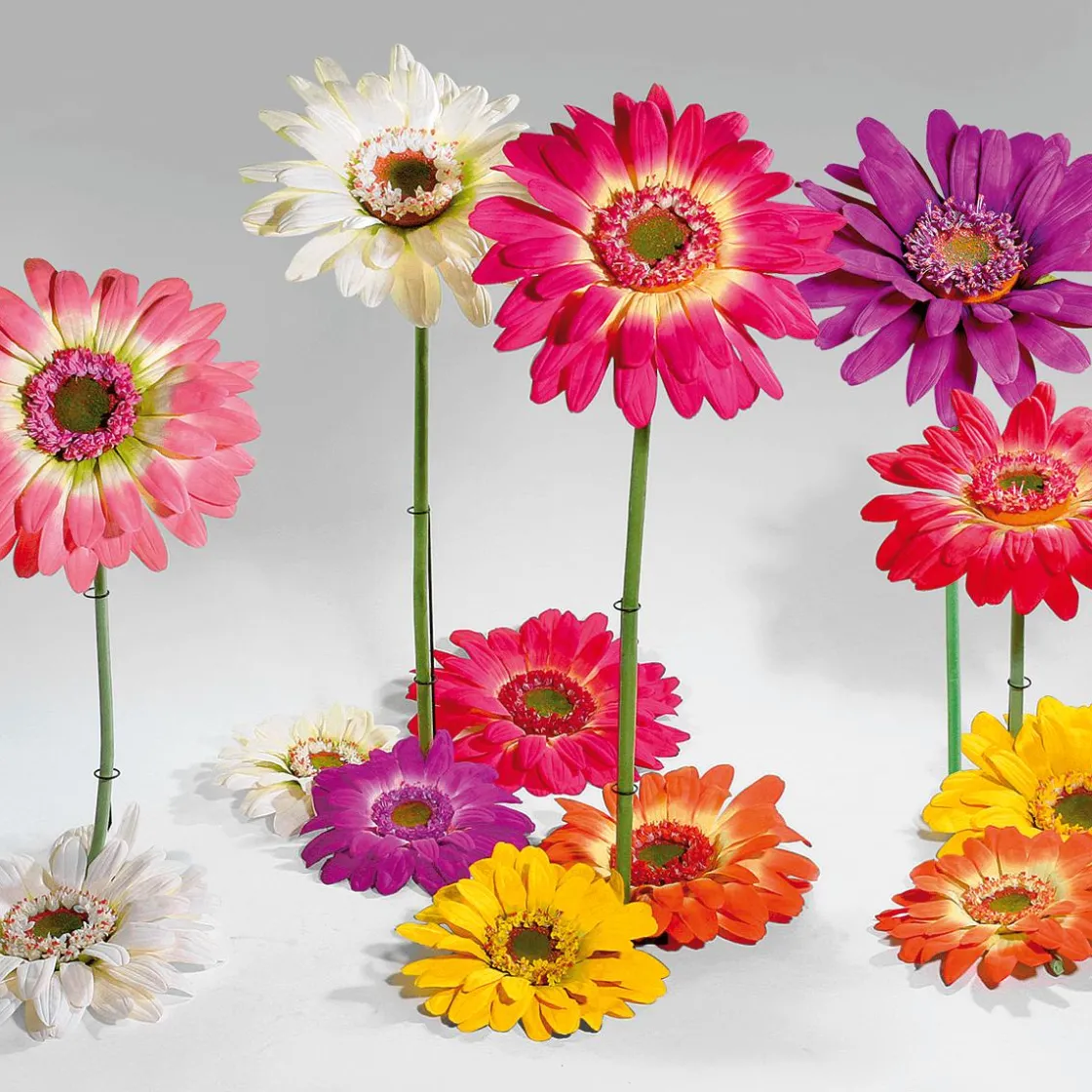 DecoWoerner Decoración De Primavera|Flores Artificiales>Gerbera Gigante Artificial , 120 Cm
