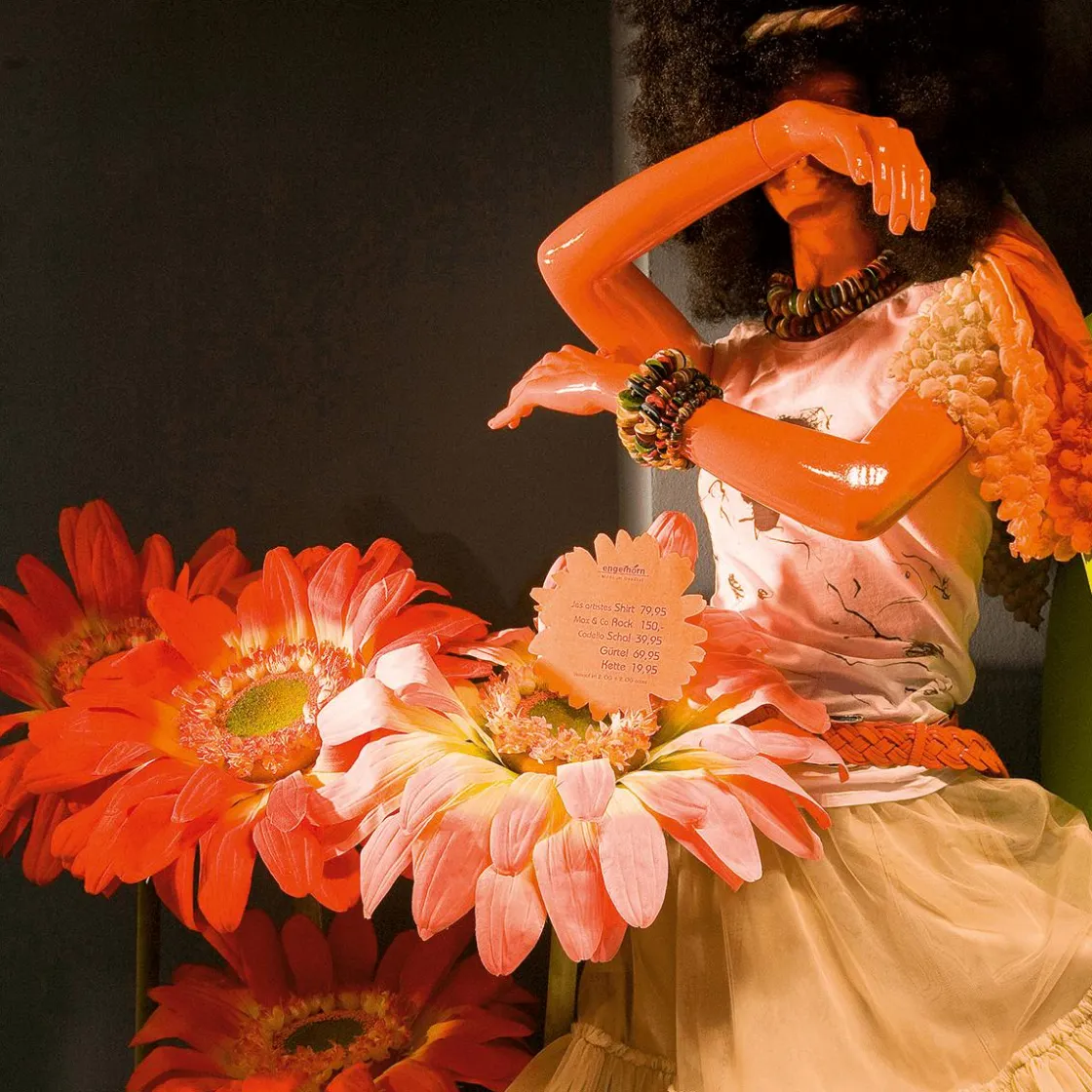 DecoWoerner Decoración De Primavera|Flores Artificiales>Gerbera Gigante Artificial , 120 Cm