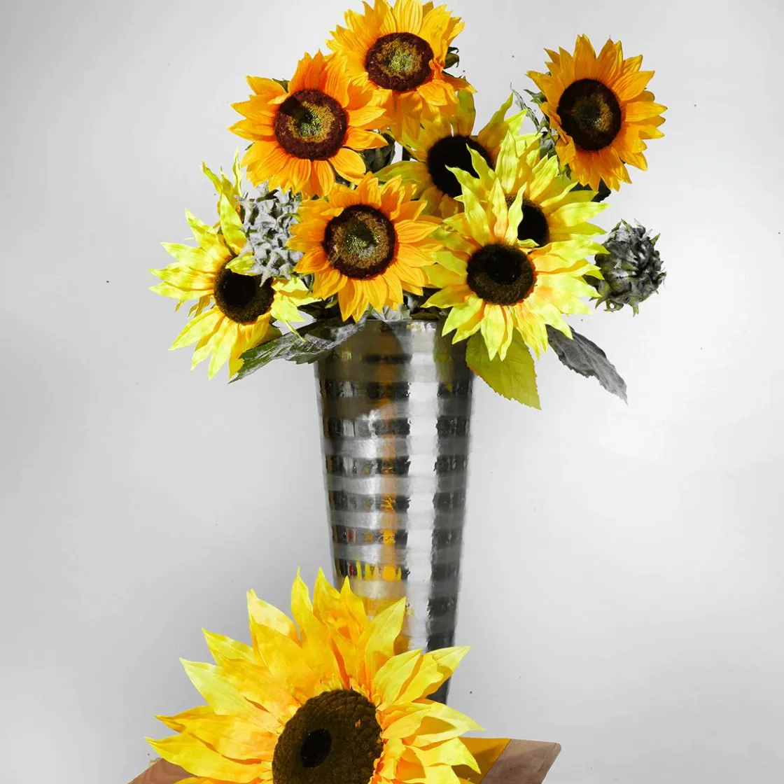 DecoWoerner Decoración De Otoño|Flores Artificiales>Girasol Artificial, 85 Cm