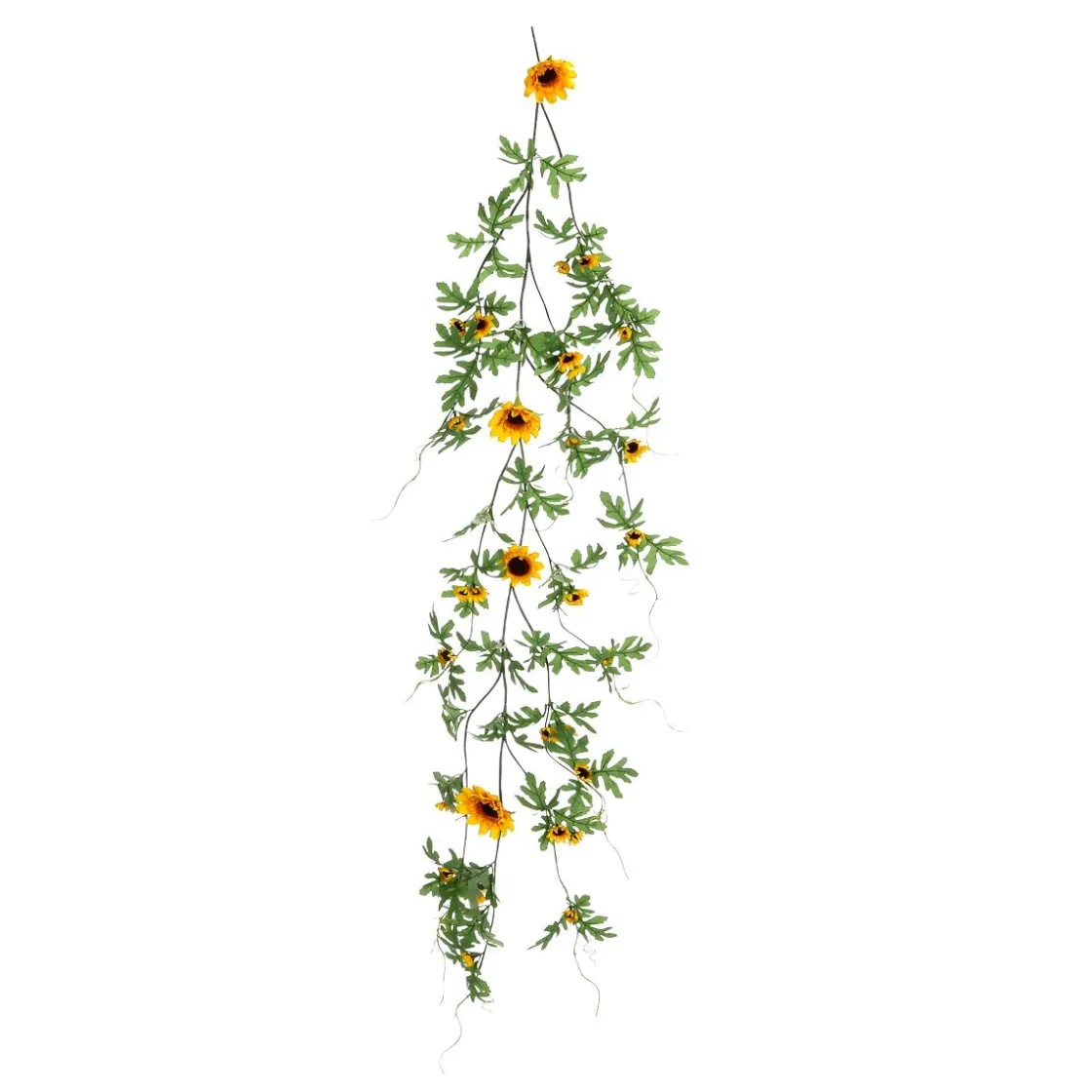 DecoWoerner Decoración De Otoño|Guirnaldas Y Vides>Girasol Artificial Enredadera 125 Cm
