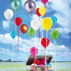 DecoWoerner Decoración Temática>Globo De Plástico Metálico Fucsia Ø 20 Cm