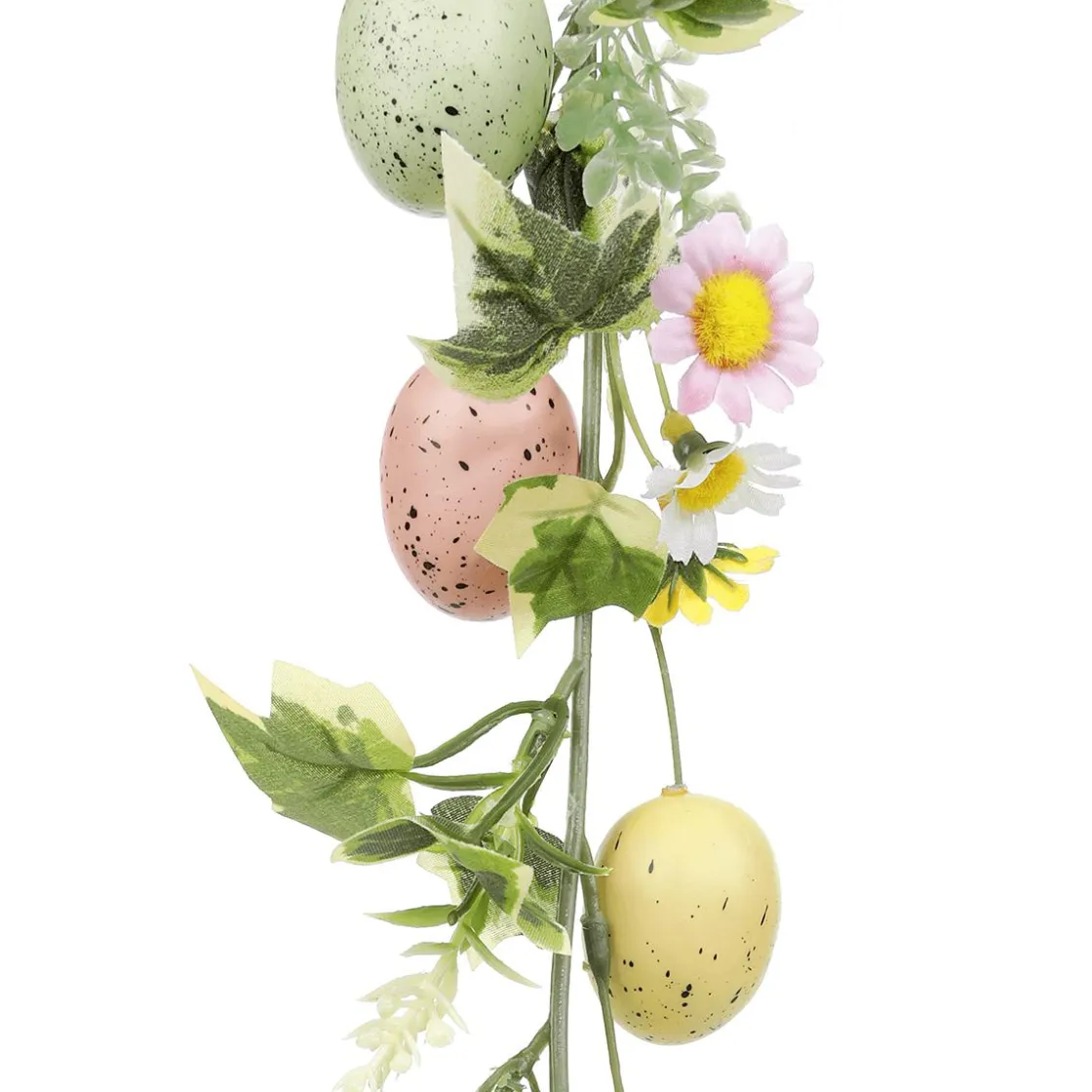 DecoWoerner Decoración De Pascua>Guirnalda Artificial De Huevos De Pascua En Colores Pastel 180 Cm