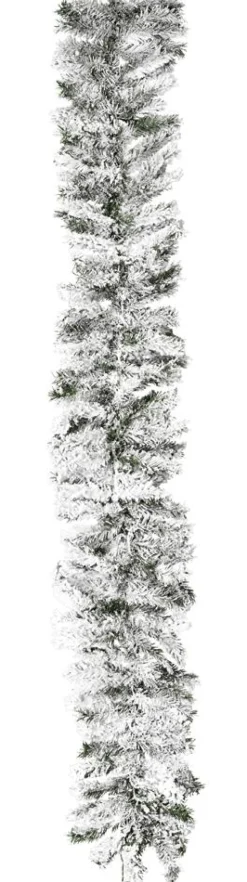 DecoWoerner Guirnaldas De Navidad>Guirnalda De Abeto Con Copos, 270 Cm, Ø 30 Cm