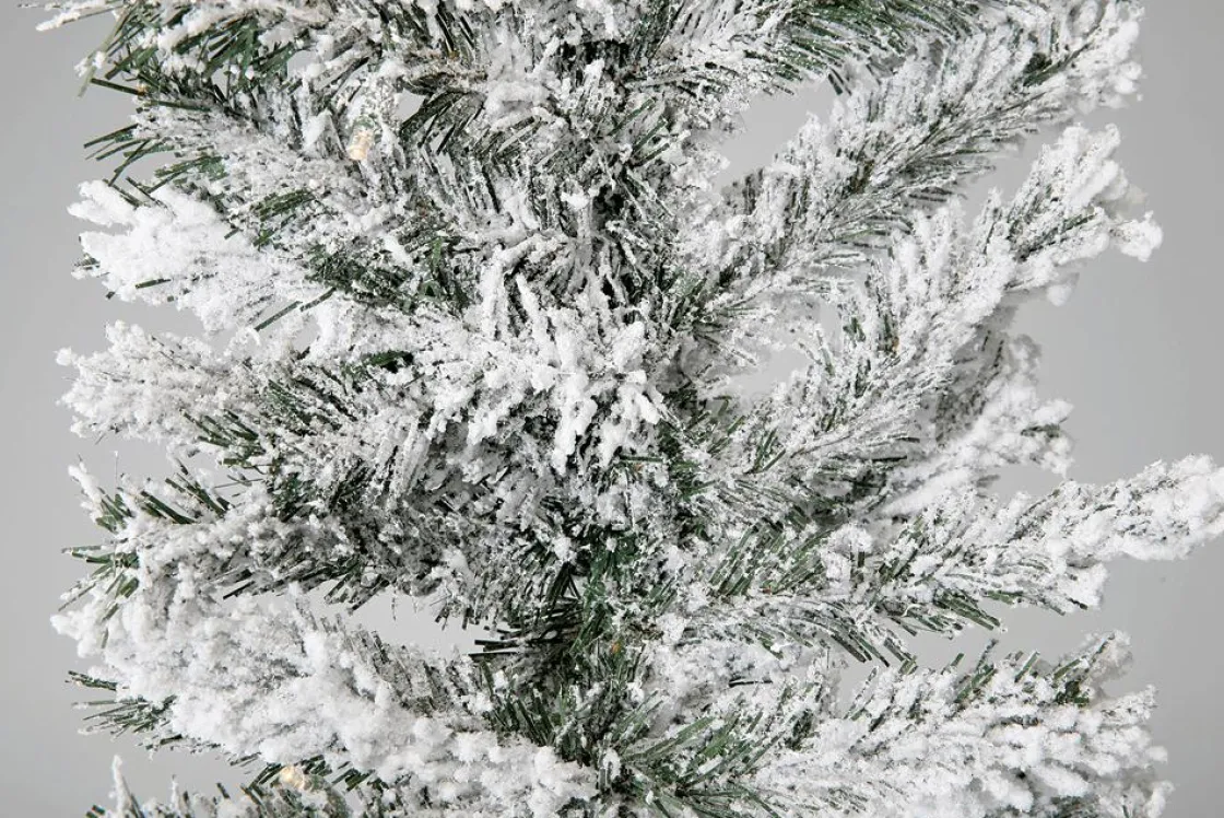 DecoWoerner Guirnaldas De Navidad>Guirnalda De Abeto Con Copos, 270 Cm, Ø 30 Cm
