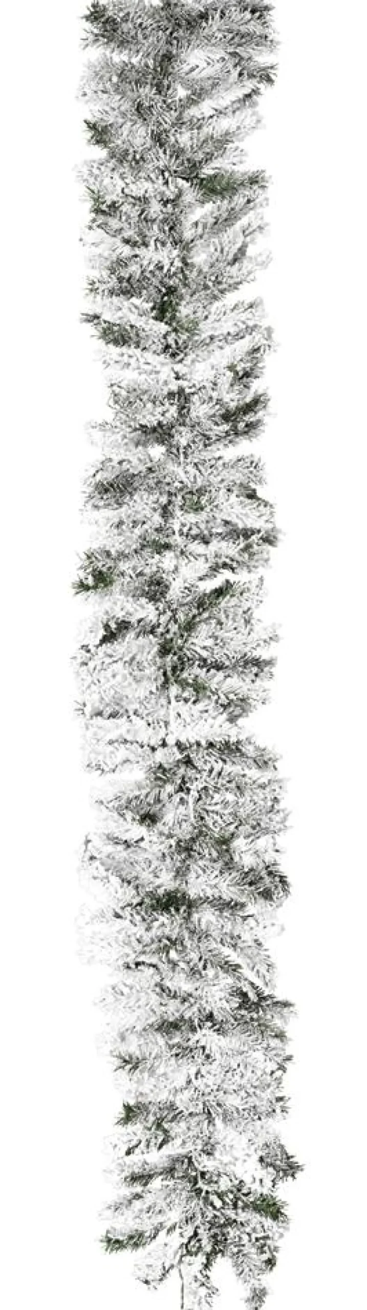DecoWoerner Guirnaldas De Navidad>Guirnalda De Abeto Con Copos 180 Cm, 30 Cm Ø