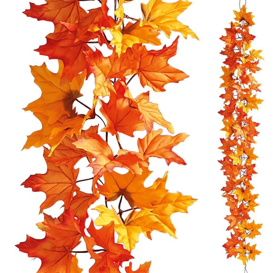 DecoWoerner Decoración De Otoño|Guirnaldas Y Vides>Guirnalda De Arce 180 Cm