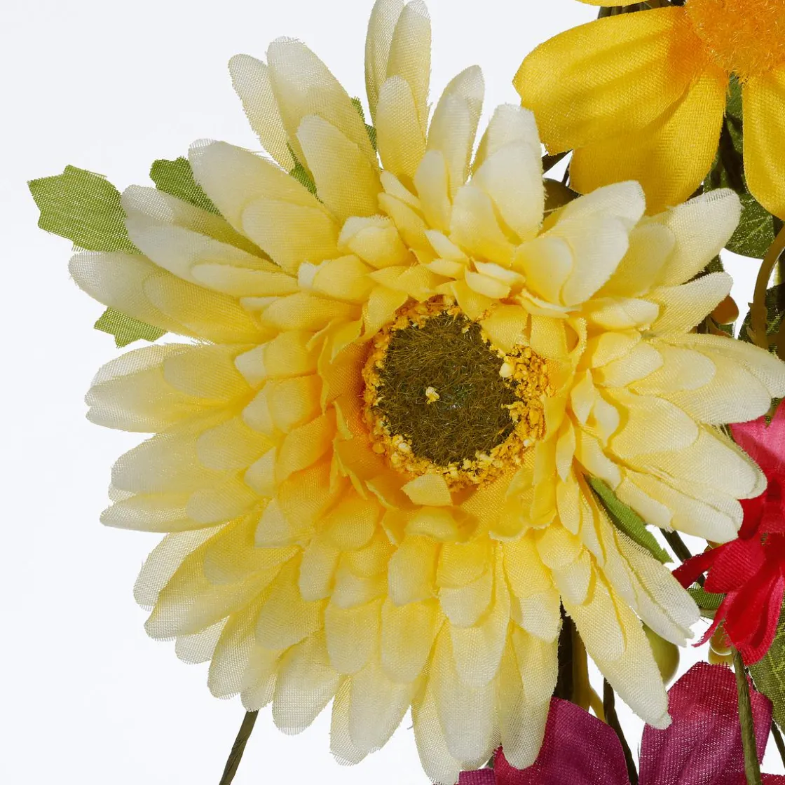 DecoWoerner Guirnaldas Y Vides>Guirnalda De Flores Artificiales De Campo Gerbera Vid Artificial 140 Cm