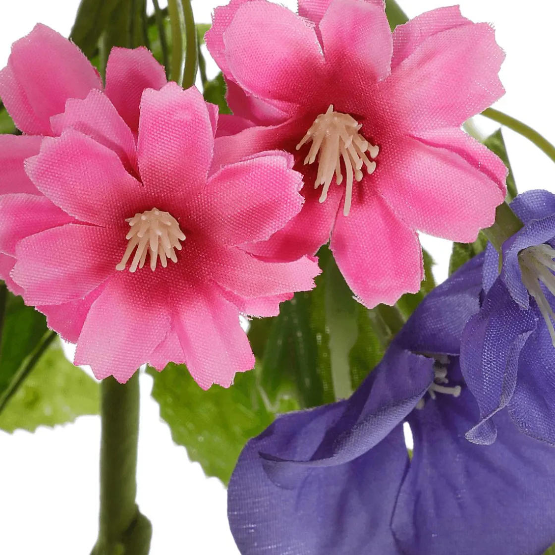 DecoWoerner Guirnaldas Y Vides>Guirnalda De Flores De Campo Artificiales Rosa Púrpura 158 Cm