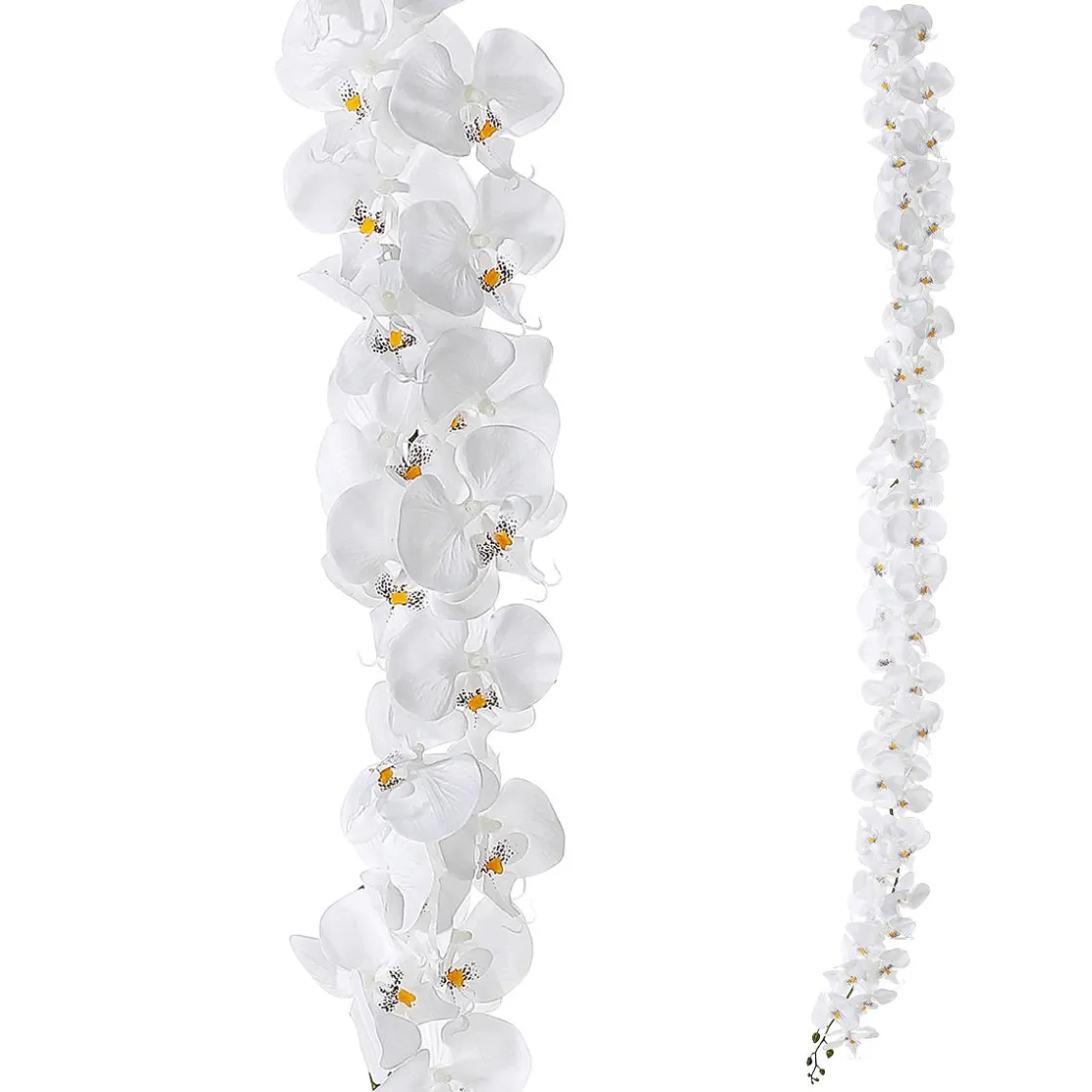 DecoWoerner Guirnaldas Y Vides|Flores Artificiales>Guirnalda De Orquídeas Artificiales Blancas 175 Cm