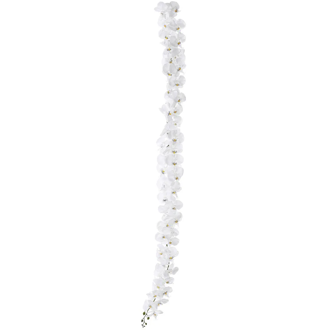 DecoWoerner Guirnaldas Y Vides|Flores Artificiales>Guirnalda De Orquídeas Artificiales Blancas 175 Cm