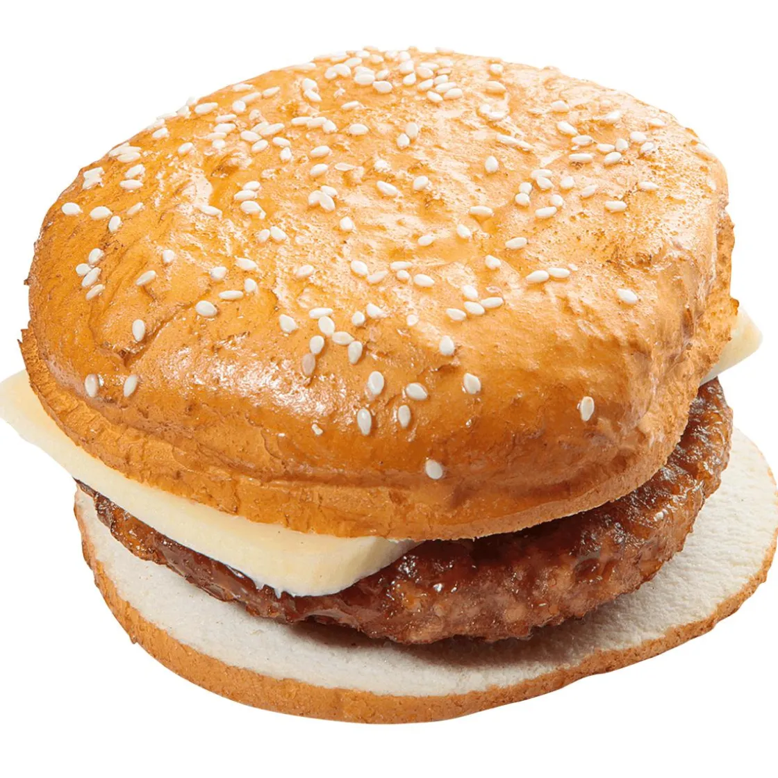 DecoWoerner Platos Y Comida Rápida>Hamburguesa Con Queso Alimento De Imitación 10 Cm