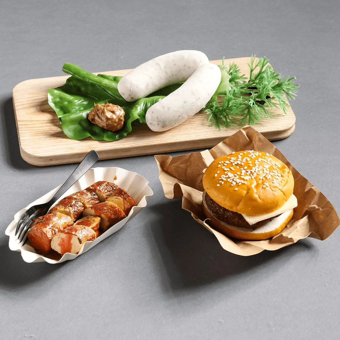 DecoWoerner Platos Y Comida Rápida>Hamburguesa Con Queso Alimento De Imitación 10 Cm
