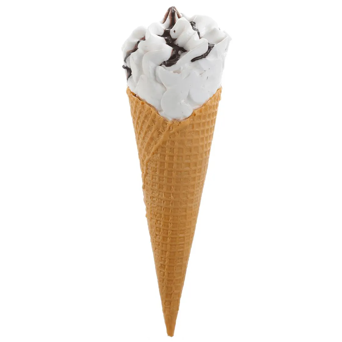 DecoWoerner Chocolate Y Helados>Helado Blando En Barquillo Con Salsa De Chocolate - Maniquí De Comida 22 CmHelado Blando En Barquillo Con Salsa De ChocolateHelado Blando En Barquillo Con Salsa De Chocolate