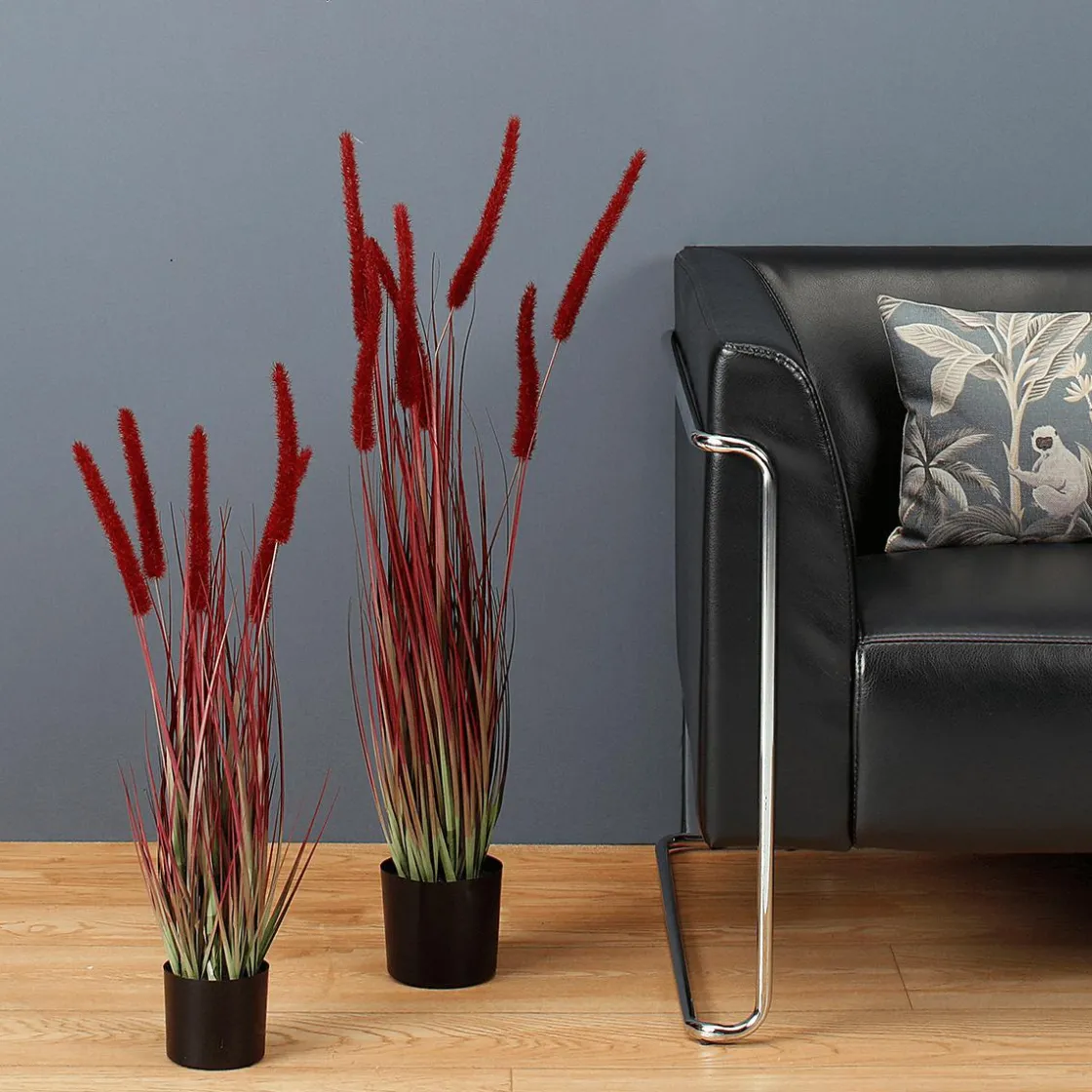 DecoWoerner Hierba Decorativa>Hierba De Caña Artificial En La Maceta Altura 67 Cm