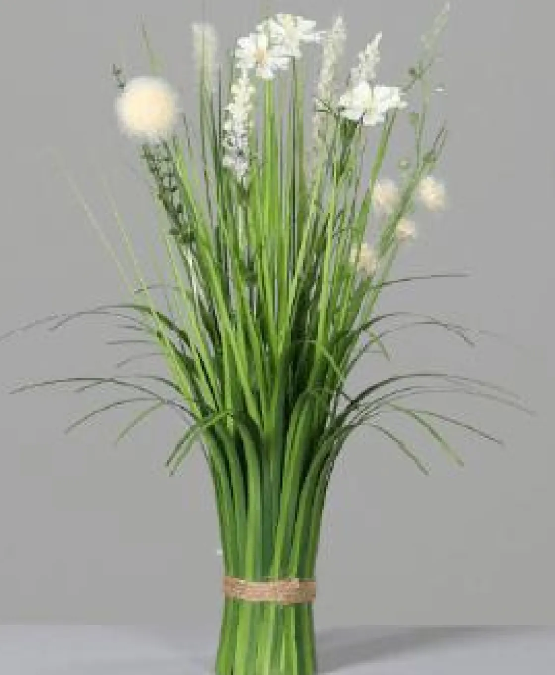 DecoWoerner Hierba Decorativa>Hierbas Artificiales Con Flores De Prado, Blancas Y Moradas