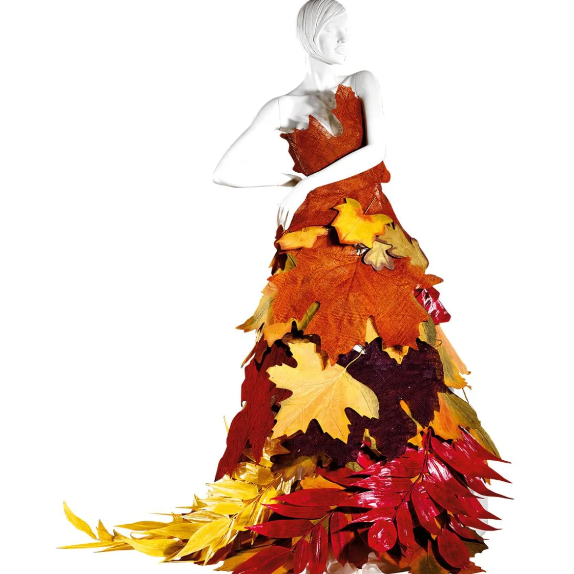 DecoWoerner Decoración De Otoño|Hojas>Hojas De Otoño Decorativas 50 Cm, 4 Pz.