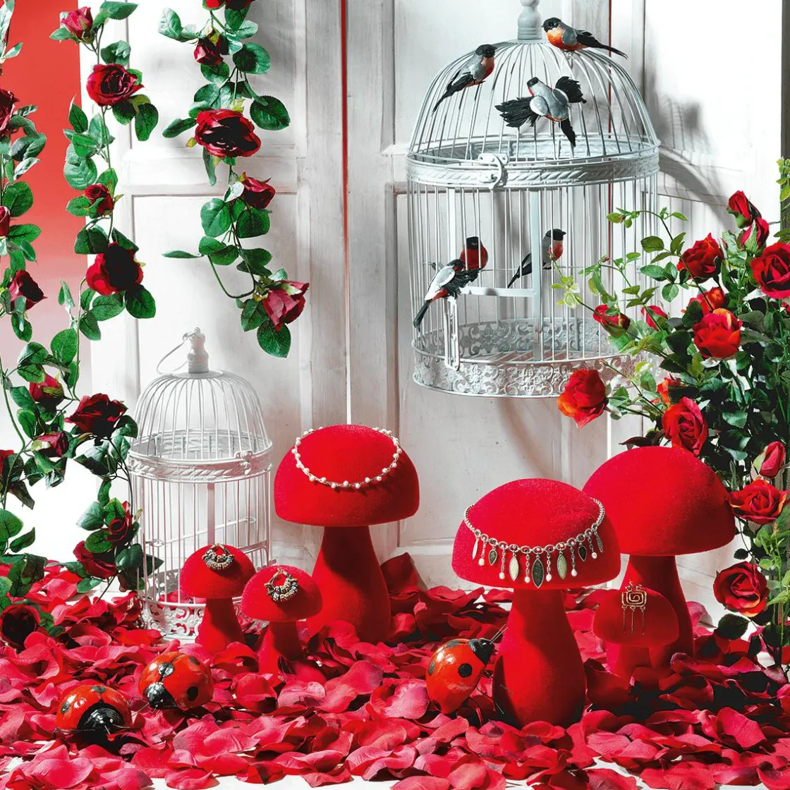 DecoWoerner Decoración Dispersa|Decoración Temática>Hojas De Rosas Rojas, 100 Piezas