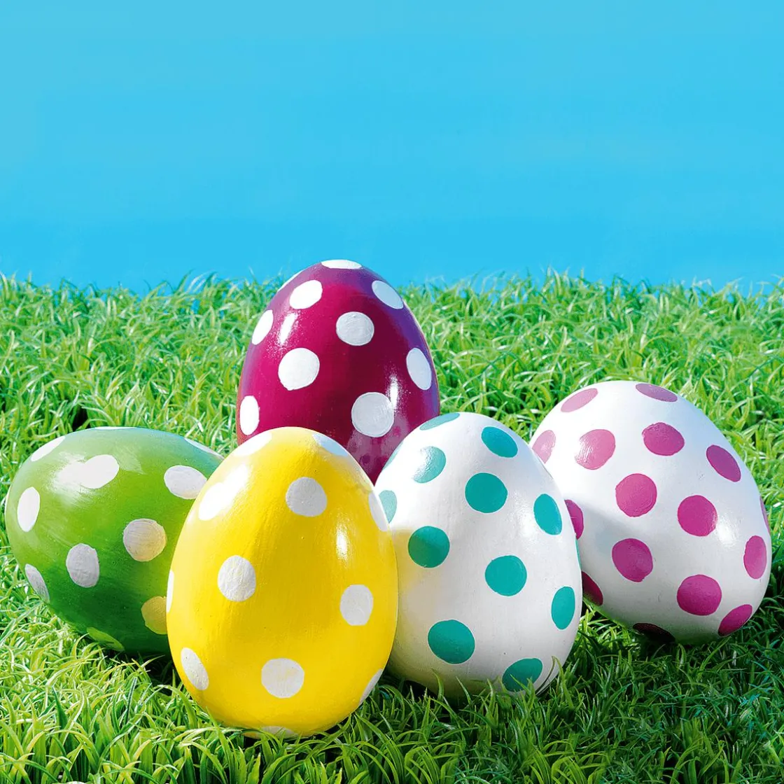 DecoWoerner Decoración De Pascua>Huevo De Pascua Decorativo Con Lunares, 18 Cm