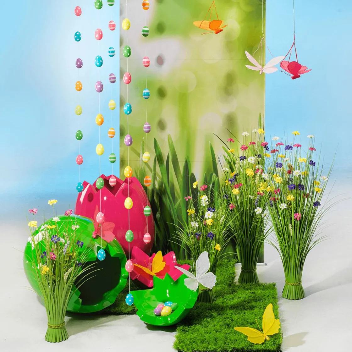DecoWoerner Decoración De Pascua>Huevos De Pascua Decorativos 6 Cm, Con Puntos, 6 Piezas