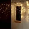 DecoWoerner Luces De Navidad>Icicle-Light Cadena De Luz 300 Cm IP44, Negro