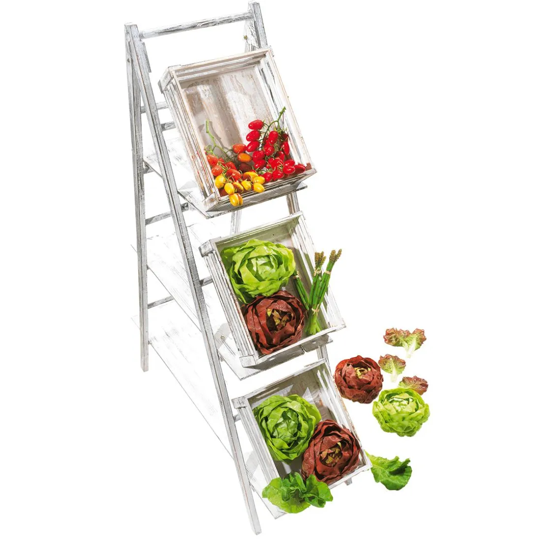 DecoWoerner Verduras Y Hierbas>Imitación De Hojas De Ensalada Comida, 5 Piezas