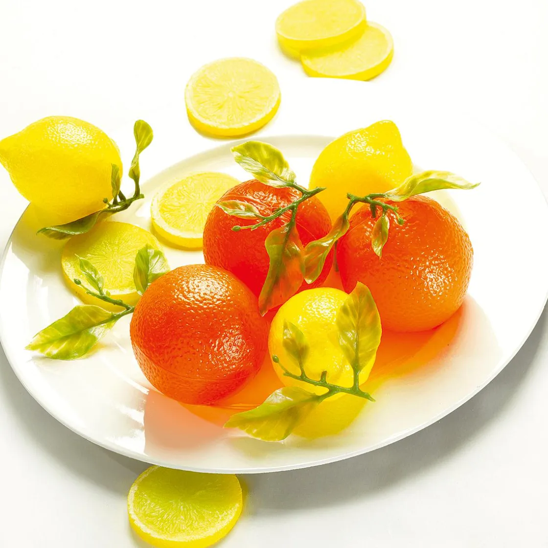 DecoWoerner Frutas>Imitación De Limones, 3 Piezas