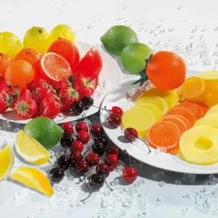 DecoWoerner Frutas>Imitación De Mandarinas, Paquete De 3 Piezas