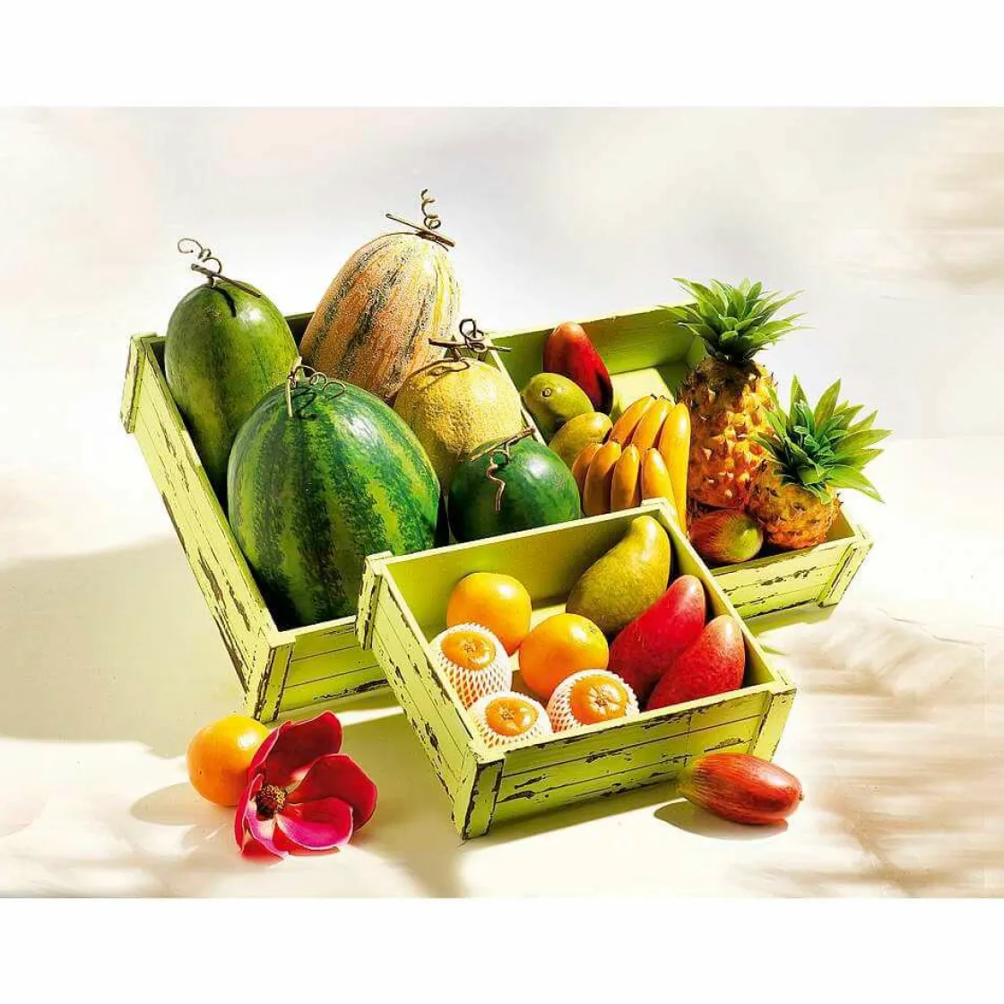DecoWoerner Frutas>Imitación De Melón Galia 16 Cm Ø